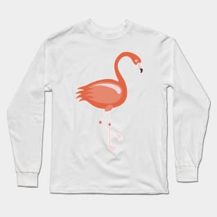 Red Flamingo Long Sleeve T-Shirt
